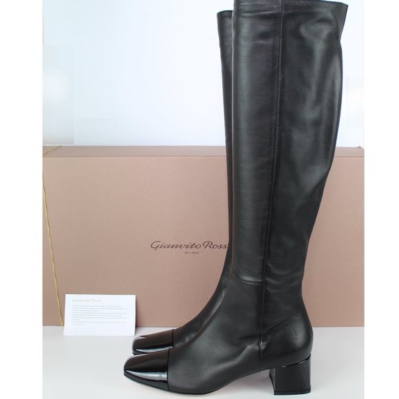 Gianvito Rossi Shoes - New Gianvito Rossi 45mm Tall Leather Boots